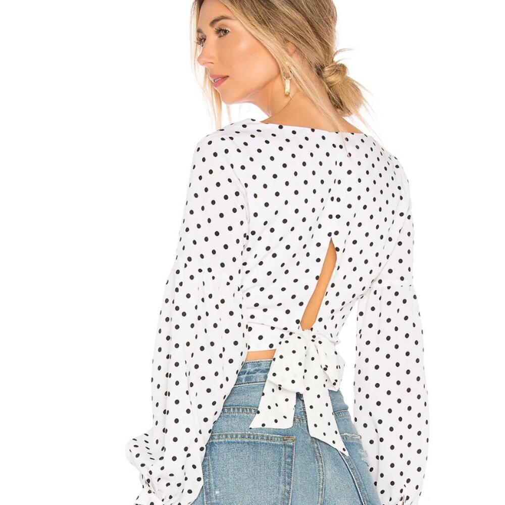 Superdown Polka Dot Top